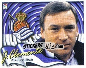 Sticker Javier Clemente (Entrenador) - Liga Spagnola 2000-2001 n. 382 - Colecciones ESTE