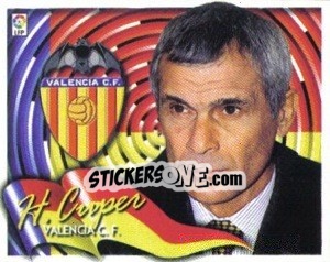 Cromo Hector Cuper (Entrenador) - Liga Spagnola 2000-2001 n. 406 - Colecciones ESTE