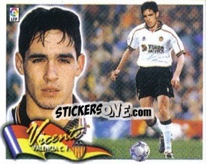 Cromo 3. Vicente (VALENCIA) - Liga Spagnola 2000-2001 - Colecciones ESTE