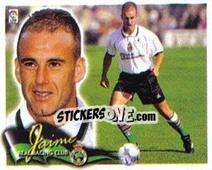 Sticker 4. BIS. Jaime (RACING) - Liga Spagnola 2000-2001 - Colecciones ESTE