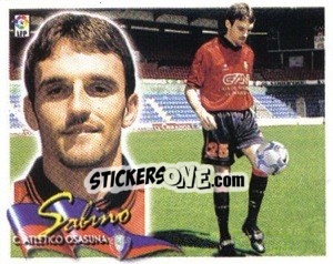 Sticker 10. Sabino (OSASUNA) - Liga Spagnola 2000-2001 - Colecciones ESTE