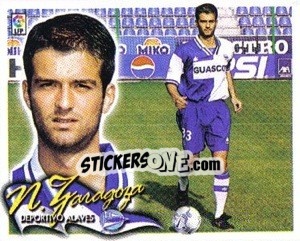 Sticker 14. Nacho Zaragoza (ALAVES) - Liga Spagnola 2000-2001 - Colecciones ESTE