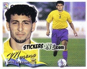 Sticker 15. Moreno (LAS PALMAS) - Liga Spagnola 2000-2001 n. 520 - Colecciones ESTE