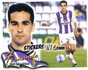Sticker 17. Fernando (VALLADOLID) - Liga Spagnola 2000-2001 n. 522 - Colecciones ESTE