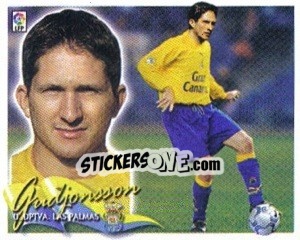 Sticker 22. Gudjonsson (LAS PALMAS) - Liga Spagnola 2000-2001 n. 527 - Colecciones ESTE