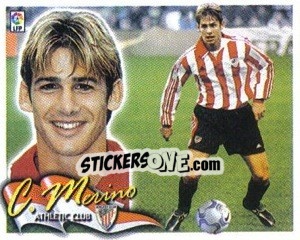 Sticker 23. Carlos Merino (ATHLETIC BILBAO) - Liga Spagnola 2000-2001 - Colecciones ESTE