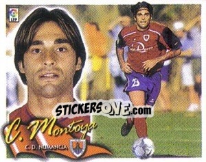 Sticker 24. Curro Montoya (NUMANCIA) - Liga Spagnola 2000-2001 - Colecciones ESTE
