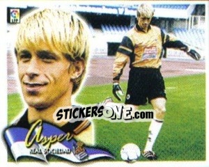 Sticker 30. Asper (REAL SOCIEDAD) - Liga Spagnola 2000-2001 - Colecciones ESTE