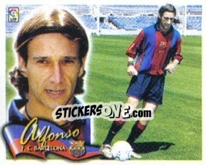 Sticker 31. Alfonso (BARCELONA) - Liga Spagnola 2000-2001 - Colecciones ESTE
