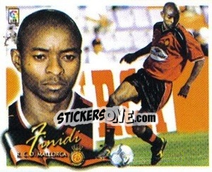 Sticker 33. Finidi (MALLORCA) - Liga Spagnola 2000-2001 n. 538 - Colecciones ESTE