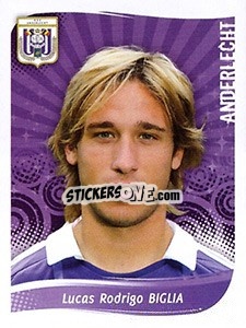 Sticker Lucas Rodrigo Biglia - Football Belgium 2008-2009 n. 9 - Panini