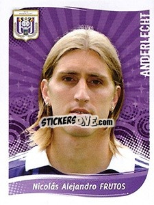 Sticker Nicolas Alejandro Frutos - Football Belgium 2008-2009 n. 17 - Panini