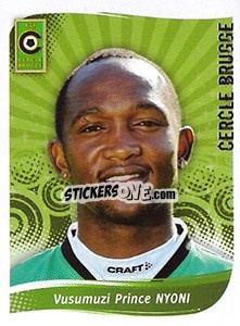 Sticker Vusumuzi Prince Nyoni - Football Belgium 2008-2009 - Panini