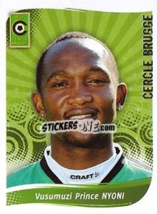 Figurina Vusumuzi Prince Nyoni - Football Belgium 2008-2009 n. 30 - Panini