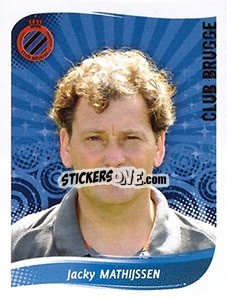 Sticker Jacky Mathijssen - Football Belgium 2008-2009 - Panini