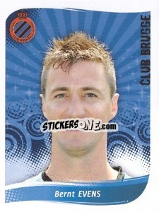 Sticker Bernt Evens - Football Belgium 2008-2009 - Panini