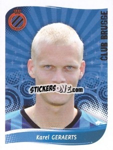 Cromo Karel Geraerts - Football Belgium 2008-2009 n. 52 - Panini