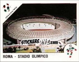 Sticker Roma - Stadio Olimpico - FIFA World Cup Italia 1990 n. 9 - Panini