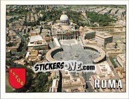 Sticker Panorama of Rome - FIFA World Cup Italia 1990 n. 10 - Panini