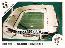 Cromo Firenze - Stadio Comunale - FIFA World Cup Italia 1990 - Panini