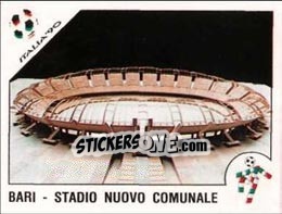 Figurina Bari - Stadio Nuovo Comunale - FIFA World Cup Italia 1990 - Panini