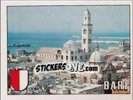 Figurina Panorama of Bari - FIFA World Cup Italia 1990 - Panini