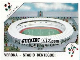Sticker Verona - Stadio Bentegodi - FIFA World Cup Italia 1990 n. 28 - Panini