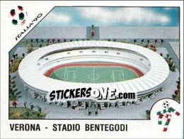 Sticker Verona - Stadio Bentegodi - FIFA World Cup Italia 1990 - Panini