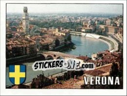 Figurina Panorama of Verona - FIFA World Cup Italia 1990 - Panini