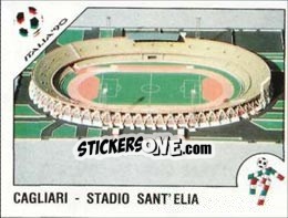 Figurina Cagliari - Stadio Sant'Elia - FIFA World Cup Italia 1990 - Panini