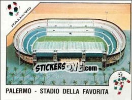 Sticker Palermo - Stadio Della Favorita - FIFA World Cup Italia 1990 n. 37 - Panini