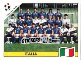 Sticker Team Photo Italia - FIFA World Cup Italia 1990 n. 41 - Panini