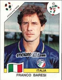Sticker Franco Baresi - FIFA World Cup Italia 1990 n. 43 - Panini