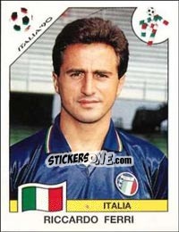 Sticker Riccardo Ferri - FIFA World Cup Italia 1990 - Panini