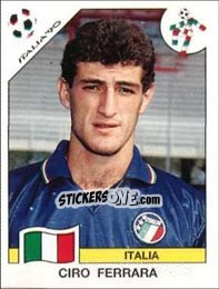 Sticker Ciro Ferrara - FIFA World Cup Italia 1990 n. 45 - Panini
