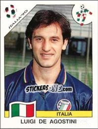 Sticker Luigi de Agostini - FIFA World Cup Italia 1990 n. 47 - Panini