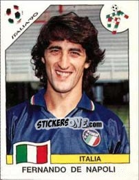 Figurina Fernando de Napoli - FIFA World Cup Italia 1990 - Panini