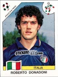 Sticker Roberto Donadoni - FIFA World Cup Italia 1990 - Panini