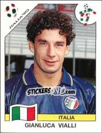 Cromo Gianluca Vialli - FIFA World Cup Italia 1990 - Panini