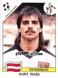Sticker Kurt Russ - FIFA World Cup Italia 1990 - Panini