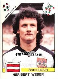 Figurina Heribert Weber - FIFA World Cup Italia 1990 - Panini