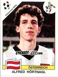 Sticker Alfred Hortnagl - FIFA World Cup Italia 1990 - Panini