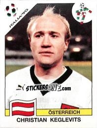 Sticker Christian Keglevits - FIFA World Cup Italia 1990 n. 71 - Panini