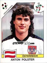 Sticker Anton Polster - FIFA World Cup Italia 1990 - Panini