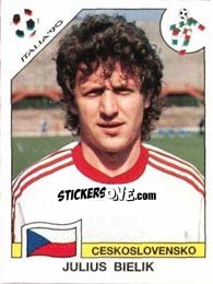 Sticker Julius Bielik - FIFA World Cup Italia 1990 n. 80 - Panini