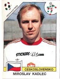 Sticker Miroslav Kadlec - FIFA World Cup Italia 1990 n. 81 - Panini