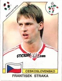 Sticker Frantisek Straka - FIFA World Cup Italia 1990 n. 82 - Panini