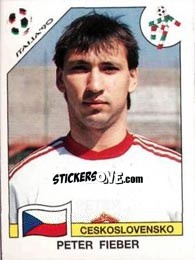 Sticker Peter Fieber - FIFA World Cup Italia 1990 - Panini