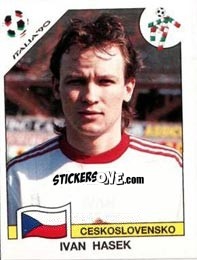 Sticker Ivan Hasek - FIFA World Cup Italia 1990 - Panini