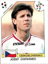 Figurina Jozef Chovanec - FIFA World Cup Italia 1990 - Panini